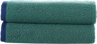 Brooks Brothers Contrast Frame 2Pc Wash Towels