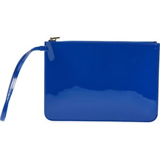 Tom Ford Zip Top Patent Leather Wristlet in Royal Blue at Nordstrom