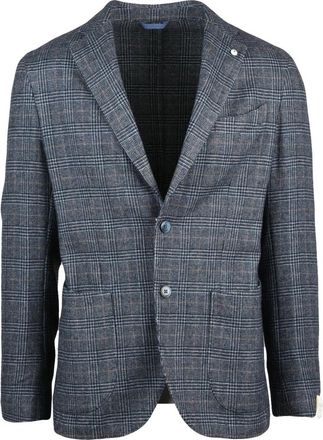 L.B.M. 1911 Giacca Stondata - Heren - Blazers - Blauw - L - Katoen - Jassen