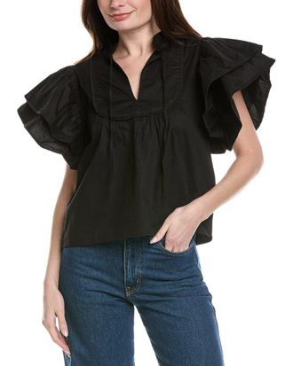 Sail to Sable Sail To Sable Ruffle Sleeve Top