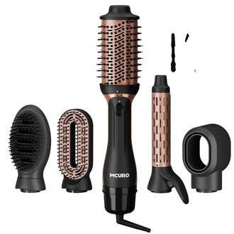 OEM Secador De Pelo 5 En 1, Tecnolog&iacute;a I&oacute;nica, Color Negro, Enchufe Europeo