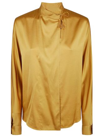 Forte_Forte Relaxed Fit Bow Silk Shirt
