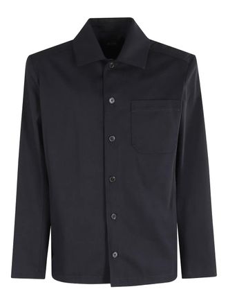 A.P.C. Cofco button-fastening pocket shirt jacket - men - Fabric - M - Blue