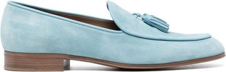 Gianvito Rossi tassel-detail round-toe loafers - men - Calf Leather/Calf Suede/Calf Leather - 43.5 - Blue