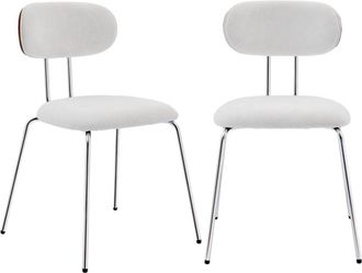 Sweeek Silla de madera curvada te&ntilde;ida de nogal y tejido repelente a agua