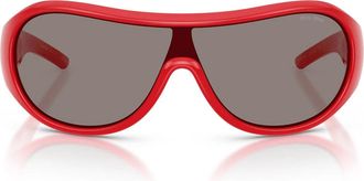 Miu Miu Sunglasses Mub14 Su 27 N80 Q Red/Dark Gray Women
