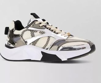 Valentino Garavani leather mesh low-top sneakers