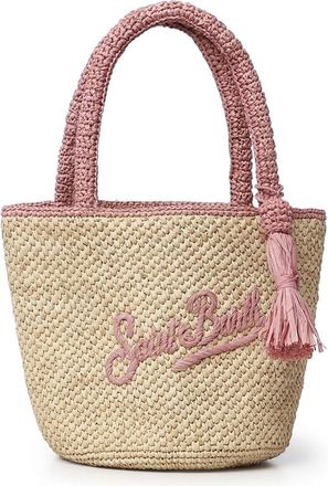 MC2 Saint Barth Tassen, Dames, Beige, ONE Size, Raffia Schoudertas