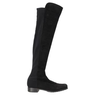 Stuart Weitzman Pre-owned Womens Knee Length Boots in Black Suede - Size EU 38