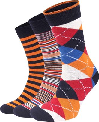 Suitable Oranje Sokken 3-Pack