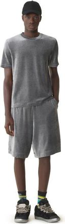 Lanvin Velvet T-Shirt in Dark Grey at Nordstrom, Size Xx-Large Eu