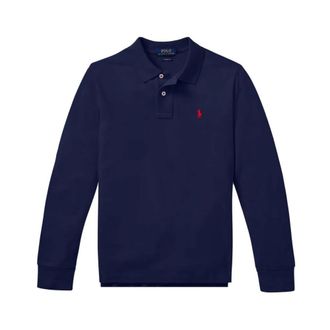 Polo Ralph Lauren Tops, Heren, Blauw, M, Katoen, LS KC Tops Knit