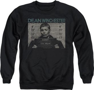 Gildan Supernatural Dean Mug Shot Adult Crewneck Sweatshirt
