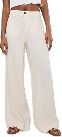 Sanctuary The Linen Marine Wide Leg Womens Dress Pants Summer Sand : 29 32