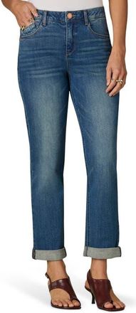 Wit & Wisdom Gemma Girlfriend Jeans in Blue at Nordstrom, Size 10P