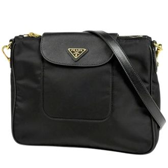Prada Pre-owned Shoulder Bag - Dames - Pre-owned - Zwart - Maat: ONE Size Leer