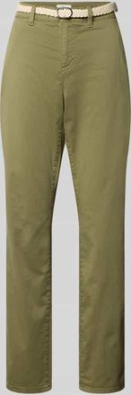 s.Oliver Red Label Regular Fit Chino aus Baumwoll-Mix in Khaki, Gr&ouml;&szlig;e 34