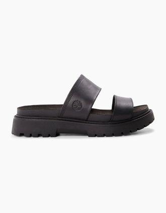 Timberland Womens Clairemont Way Slide Sandal Black F - Size: 3.5