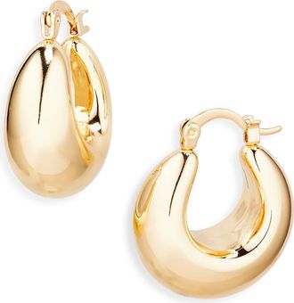 Cara Domed Hoop Earrings in Gold at Nordstrom Rack