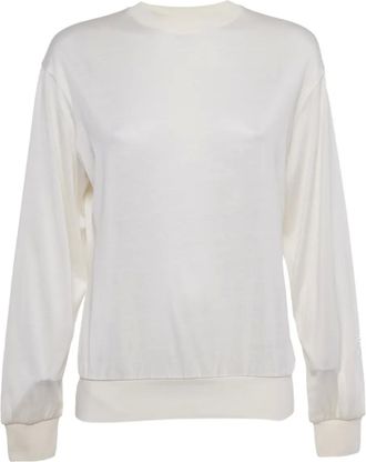 Burberry Maglione con ricamo - Bianco