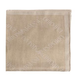 Emporio Armani Scarves, female, Beige, Size: ONE SIZE Scarf with Lurex thread
