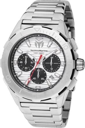 Technomarine Seven Seas Chronograph GMT Quartz Silver Dial Mens Watch TM-725029