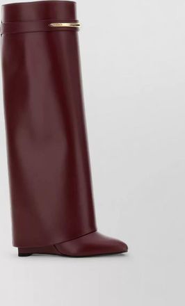 Givenchy leather shark boots high shaft hardware