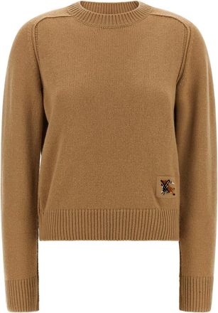 Burberry Brown Knitted Crew Neck Sweater