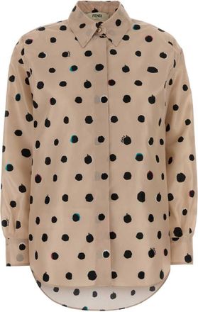 Fendi Light Pink Polka Dot Shirt