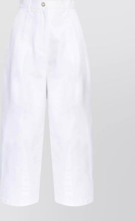 Max Mara high waist wide leg cropped trousers