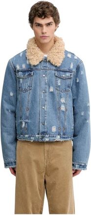 Daily Paper Clothing Giacca Reversibile in Pelliccia Sintetica - - Jackets - Uomo - Blu - L