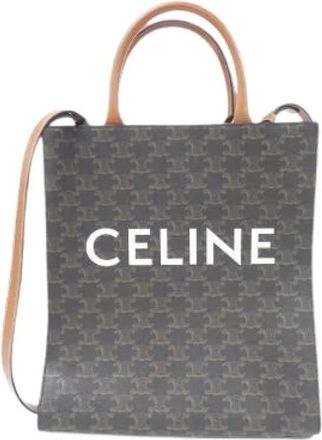 Celine Pre-owned Tote Bags, female, Brown, Size: ONE SIZE Pre-owned Leather Vintage Tote Bag