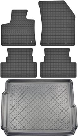 OEM Opel Grandland X Suv Desde Noviembre De 2019 Set - Alfombrillas De Goma Para Coche + Alfombrilla Para Maletero