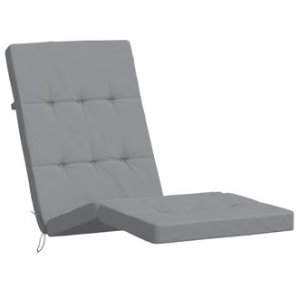 vidaXL Cojines Para Tumbona 2 Uds Tela Oxford Gris Vidaxl