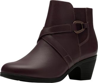 Clarks womens Emily 2 Henley, Chocolate Leather, 7.5 Wide