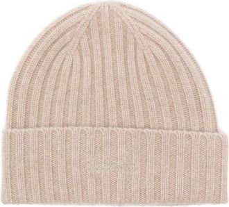 MC2 Saint Barth Wengen Beanie - Heren - Hoeden - Beige - ONE Size - Kasjmier - Accessoires