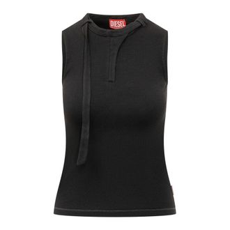Diesel Sleeveless Tops, female, Black, Size: XS T Iara TOP