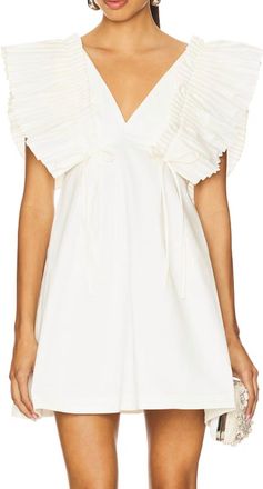 Kika Vargas Francine Dress In White