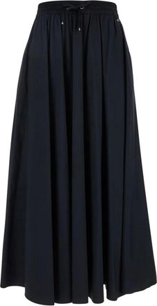 Herno Rokken, Dames, Zwart, 2Xs, Nylon, Lichtgewicht Nylon Stretch Rok