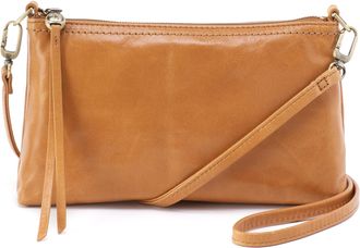 Hobo Darcy Leather Crossbody Bag for Women, Convertible to Crossbody and Wristlet, Natural, One Size