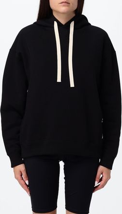 Jil Sander Felpa hoodie in cotone relaxed fit con cappuccio e logo a contrasto