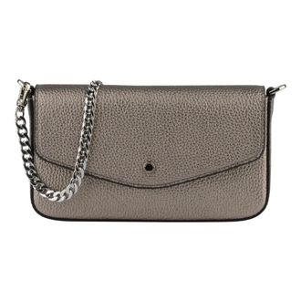 Pourchet Tassen, Dames, Grijs, ONE Size, Leer, Club Pochette
