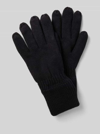 Camel Active Handschuhe mit geripptem Abschluss in Dunkelgrau Melange, Gr&ouml;&szlig;e L