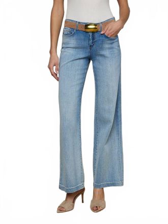 L'agence Joanne Low-Rise Wide-Leg Jeans In Dry Ice