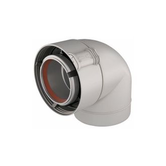 Ubbink Codo 90&deg; Aluminio/pvc Blanco Ubbink 227521 - Ubbink : 229521