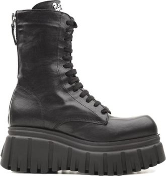 Aniye By Zwarte Laarzen voor Vrouwen - Dames - Veterlaarzen - Zwart - 38 EU - Schoenen