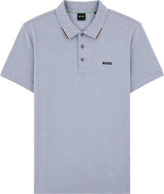 HUGO BOSS Monogram-pattern Polo Shirt