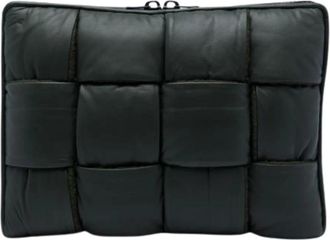 Bottega Veneta Pre-owned Nappa Leren Laptoptas - Dames - Vintage Accessoires - Zwart - ONE Size - Leer - Vintage