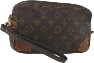 Louis Vuitton Pre-owned Clutches, female, Brown, Size: ONE SIZE Pre-owned Canvas Clutch