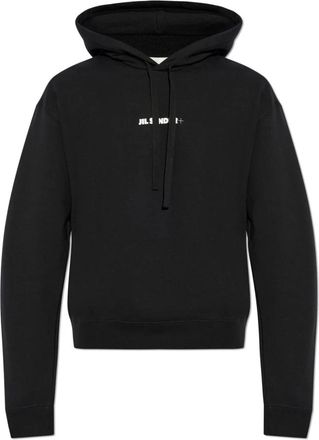 Jil Sander Hoodie - Heren - Hoodies - Zwart - L - Katoen - Hoodies & sweatvesten